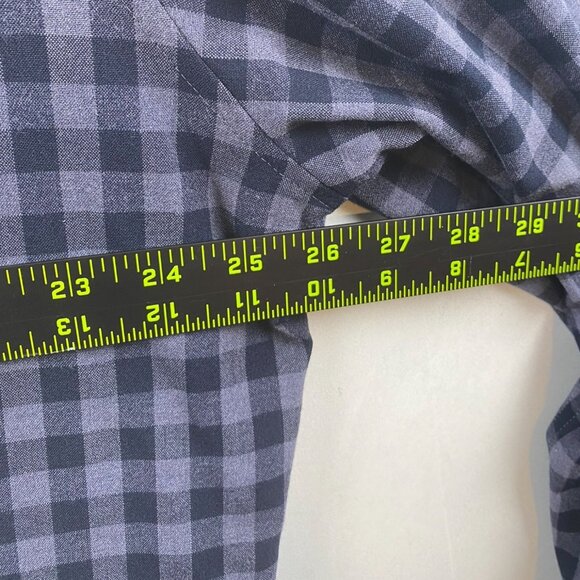 Mizzen+Main Mens Plaid Shirt XXL Trim Fit Performance Button-Down - Picture 4 of 7